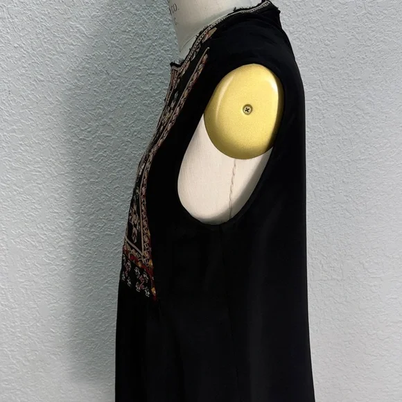 Isabel Marant Black Top with Colorful Embroidery - Picture 3 of 6